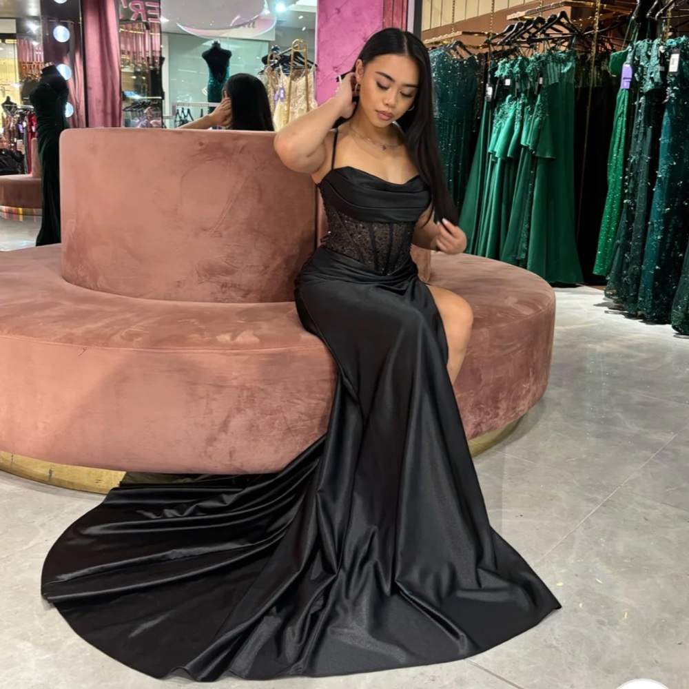 BLACK villoni prom dress size 6 never worn